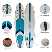 ACEHERO Planche de paddle gonflable écologique avec système de construction Drop Stitch et système à 3 ailerons, utilisation polyvalente, prix réduit en promotion