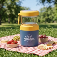 Tasse à petit-déjeuner isotherme en acier inoxydable avec couvercle et cuillère, anti-fuite, pour flocons d'avoine, céréales, yaourt, portable pour la maison et le bureau