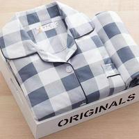 Pyjama coréen décontracté pour femme, ensemble deux pièces en soie de lait à imprimé floral, manches longues, avec poches, pour l'été, vente en gros