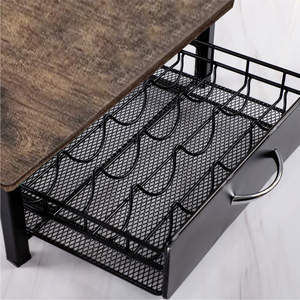 Thiết Kế Mới 40 Pcs Cà Phê Viên Nang Chủ Đơn Giản Phong Cách Kim Loại Giá Với Ngăn Kéo Lưu Trữ Công Suất Lớn Gỗ Viên Nang Giá - Product Image 4