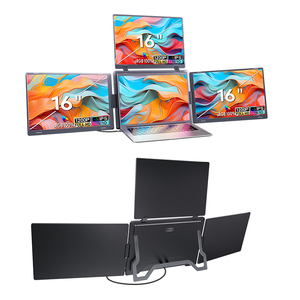 Moniteur portable FOPO 16 pouces 1200P Quad pour usage professionnel, extension d'écran d'ordinateur portable 60Hz avec connexion USB-C unique pour le travail - Product Image 2
