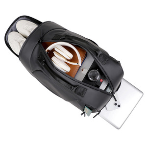 Men's Fashionable Multi-Functional <b>Large</b>-<b>Capacity</b> <b>Backpack</b> Waterproof Oxford Travel Bag Geometric Design for Fitness Business - Product Image 2