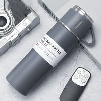 Mug de voyage en acier inoxydable 304 à double paroi, écologique, antidérapant, avec logo personnalisé, boîte cadeau, isolation de 6 à 12 heures