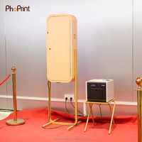 Kiosque Cabine Photo Instantanée à Miroir Magique Tactile de 21,5 Pouces pour Selfies, Mariages et Événements