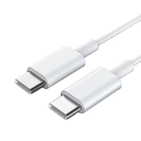 Kabel USB C ke USB C 1M 3A, Kabel Pengisian Cepat Tipe-C 60W (3FT) untuk Ponsel, Pad Mini 6 dan Lainnya