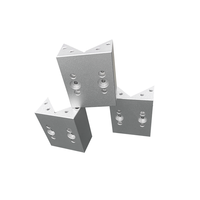 Support en L en plastique usiné CNC sur mesure, haute précision, angle de 90 degrés, fixation d'angle, équipement industriel OEM