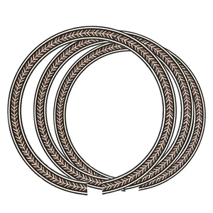Accessoires de musique, <span class=keywords><strong>rosace</strong></span> de <span class=keywords><strong>guitare</strong></span> acoustique en bois de tilleul incrusté de 110*11 mm, <span class=keywords><strong>rosace</strong></span> de trou sonore à vendre - Product Image 2