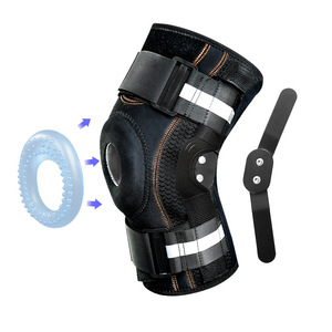 Knee Booster Sports Knee Brace Adjustable Support For Outdoor Fitness Running Protection Unisex Black - Product Image 1