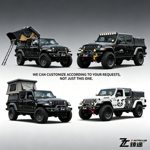 Pick-up 4x4 pour véhicule tout-terrain Jeep avec suspension rehaussée, pare-chocs en acier et hard-top, voiture modifiée entièrement équipée - Product Image 6
