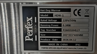 Chauffe-hot-dogs avec thermostat, chauffe-saucisses électrique de comptoir 300W en acier inoxydable Perfex HDW-1