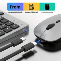 Ensemble clavier et souris sans fil conçu sur mesure, port de charge Type-C, conception de touches à ciseaux, DPI 1600, modèle K936-BT, en stock