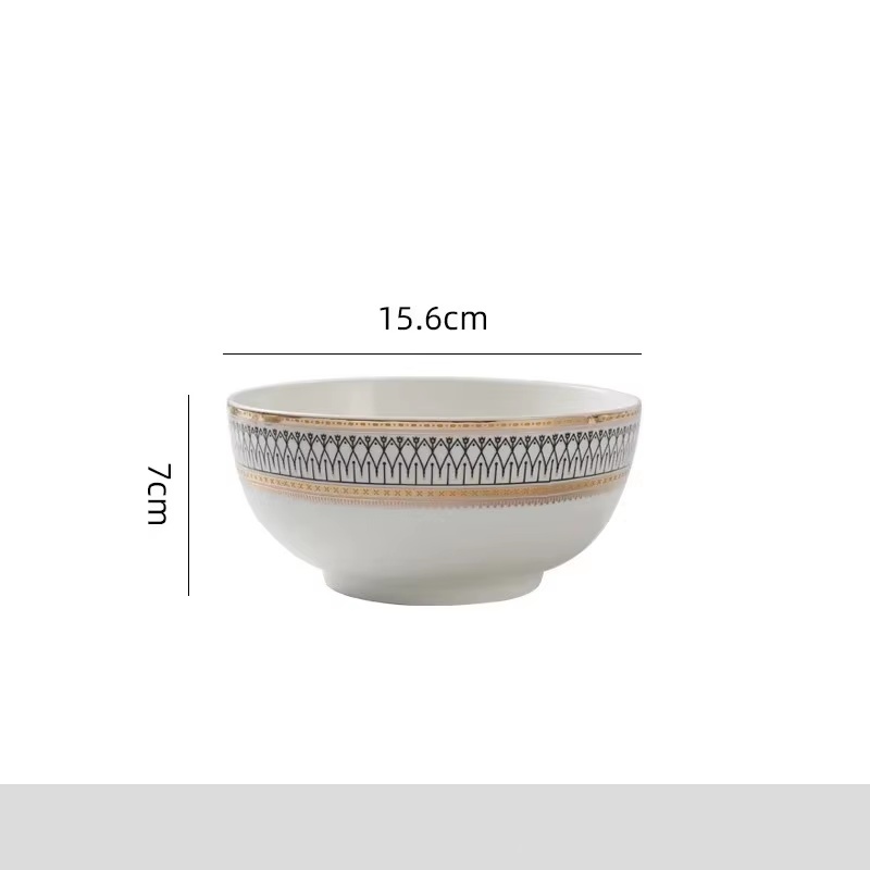 Tazón blanco de 6 pulgadas