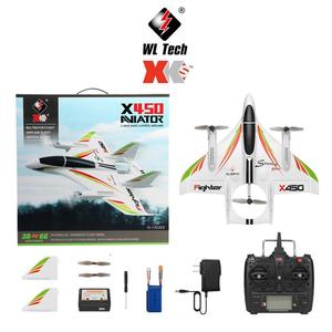 Caliente HOSHI XK <span class=keywords><strong>Wltoys</strong></span> X450 <span class=keywords><strong>RC</strong></span> avión 2,4G 6CH ala fija sin escobillas <span class=keywords><strong>RC</strong></span> planeador 3 modos de vuelo Vertical despegue aterrizaje <span class=keywords><strong>RC</strong></span> helicóptero - Product Image 6