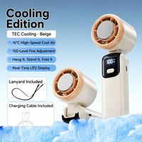 Ventilateur portable rafraîchissant 2026 avec affichage numérique USB, moteur sans balais pliable, contrôle de vitesse progressif, autonomie de 8 à 12 heures
