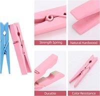 Stocks de gros Photo artisanat projet de bricolage tailles de variétés personnalisées pinces en bois colorées Mini épingles à linge petites pinces à linge en bois