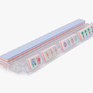Juego de Mahjong de acrílico americano de lujo personalizado 166 160 Azulejos Mahjong de viaje Singapur Mahjong - Product Image 3