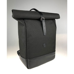 Custom Eco-friendly Travel <b>Backpack</b> <b>Waterproof</b> <b>Roll</b> <b>Top</b> Environmentally Degradable Fashionable Canvas <b>Backpack</b> - Product Image 2
