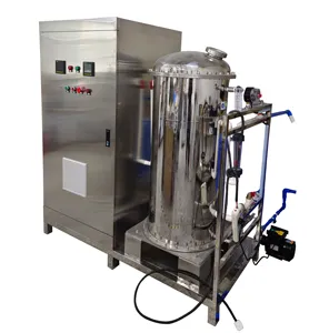 Endüstriyel atık su arıtma için 1Kg PLC ozon jeneratörü yüksek soğutma suyu sıcaklık alarmı