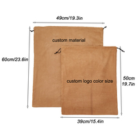 Sacs à poussière en daim doux et réutilisables personnalisés, avec cordon de serrage, logo imprimé personnalisé, broderie nationale, printemps, personnalisable