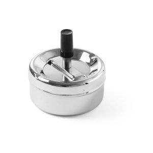 HENDI Outdoor Furniture <b>Ashtray</b> with Rotating Button Diameter 90mm Height 45mm - Product Image 1
