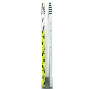 Mire de nivellement en aluminium 7M6S avec bulle de 1 mm pour la topographie et l'ingénierie – Garantie 1 an - Product Image 1