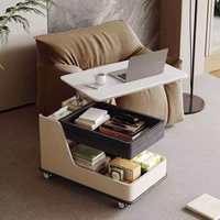 Table basse relevable Baisheng, meuble d'appoint mobile avec tiroir de rangement, roulettes, table d'appoint en bois pour salon, chambre à coucher, chevet