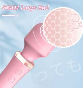 Tongkat Av, dengan terapi panas dan getaran kepala pemijat G Spot kelinci Vibrator dengan fungsi pemanas Jepang Av tongkat pijat Video - Product Image 3