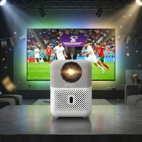 Projecteur intelligent Android BYINTEK U4, prise en charge 3D, résolution native 1080P, WiFi, mini, design artistique en tissu, pour films à domicile et matchs de football