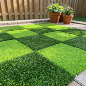 Artificial Turf with Pattern Green Grass Synthetic Grass Lawn for <b>Floor</b> Decorative Pattern Turf - Product Image 1