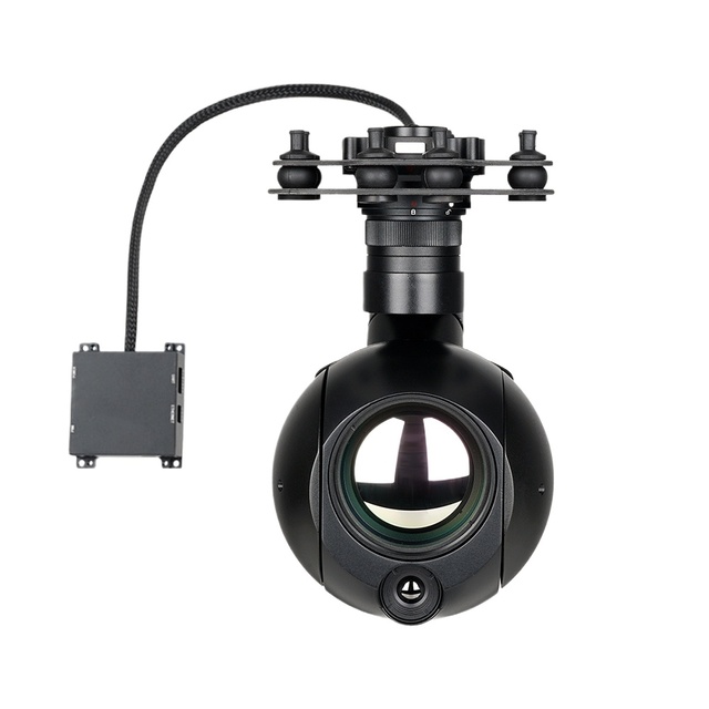 AT9 50 Dual IR Thermal 3- Gimbal 640x512 30X Zoom AI Tracking 256G Aluminum Alloy UAV Payload with Marvink/KLV