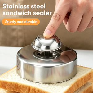 Cortador y Sellador de Sándwiches de Acero Inoxidable, Herramienta Metálica para Eliminar la Crosta del Pan, para Hacer Pan sin Crosta - Product Image 1
