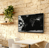 Pantalla Digital Interactiva de 43 Pulgadas para Interiores, Tótem Publicitario LCD LED Android/Windows IP65 para Escuelas