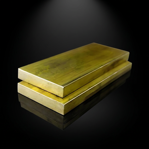 Plaque en laiton CuZn39Pb3 haute résistance, usinable, décorative, brillante, pour applications de quincaillerie - Product Image 1