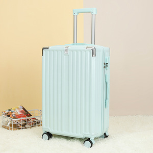 20-Inch Universal Wheel <b>Suitcase</b> Solid Color Swivel Wheels Leisure Travel Large Capacity Durable Case With Combination <b>Lock</b> - Product Image 3