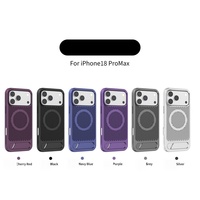 Coque magnétique pour iPhone 18 Pro Max avec dissipation thermique creuse et support invisible, protection intégrale, compatible avec les coques de téléphone iPhone