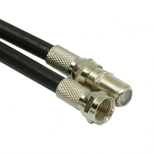 YUXUN CCTV RG 6 Coaxial Cable + F COMPRESSION Connector Factory Price Cables RG6