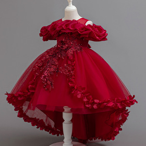 Robe de princesse pour fille, robe de demoiselle d'honneur pour fête d'anniversaire transfrontalière, robe de performance de <span class=keywords><strong>piano</strong></span> haut de gamme pour fille d'hôtesse pour enfants - Product Image 4