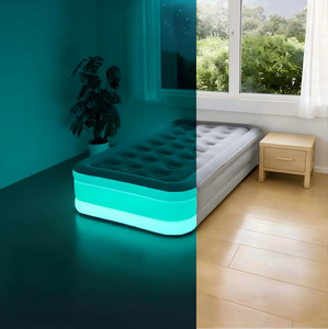 <b>Light</b> <b>Up</b> Twin Size Air Mattress with Color Changing LED <b>Lights</b> for Home Camping Travel - Product Image 2