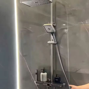 Ensemble de douche <span class=keywords><strong>mural</strong></span> multifonctionnel gris anthracite de haute qualité, à température constante, <span class=keywords><strong>pour</strong></span> la maison, à <span class=keywords><strong>prix</strong></span> abordable, le plus vendu - Product Image 3