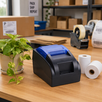 Printer Resi Termal, Penutup Lipat Transparan, 90mm/s, ESC/POS, Laci Uang, USB Serial BT