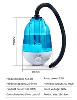 Humidificateur de reptile brumisateur pour réservoir de terrarium avec 2 tubes d'extension tuyaux animaux de compagnie brumisateur brouillard réglable pour reptiles amphibiens