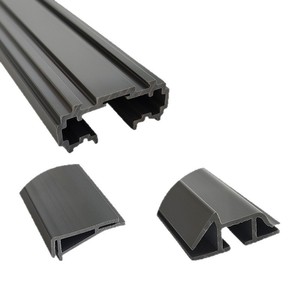 Profils en plastique irréguliers Xunhao, noir, gris, blanc, personnalisés pour la décoration de meubles, quincaillerie de construction - Product Image 2