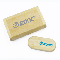 Flash Drive USB 2.0 Kayu Custom Logo Gratis Baru 4GB-128GB Kecepatan Tinggi Kapasitas Penuh
