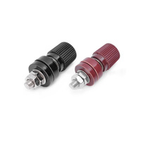 Borne de connexion M8 à courant élevé, connecteur jack banane rouge et noir en fer pour onduleur, batterie et amplificateur de puissance