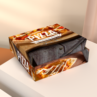 Kotak Pizza Kemasan Grosir Berkualitas Tinggi dengan Logo Kustom, Portabel, Dapat Digunakan Kembali, Berbahan Karton Bergelombang dari Cina