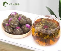 2025 Vente chaude À La Main Fleur Séchée Vert Jasmin Marigold Blooming Boule De Thé
