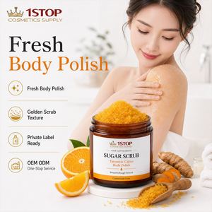 Nouveau produit : Gommage corporel et visage éclaircissant et exfoliant doux à l'amande, au thé <span class=keywords><strong>vert</strong></span>, à la rose et au curcuma - Product Image 4