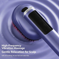 Peigne applicateur de liquide pour cuir chevelu, diffuseur d'huile de croissance capillaire électrique, massage par vibration à lumière rouge, 3 modes, masseur rechargeable USB