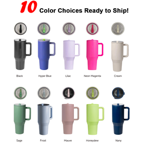 Vaso de café Yeway Ultimate de 40oz para viaje con pajita desmontable, 10 colores únicos en stock, 12 horas de conservación de calor, listo para enviar - Product Image 2