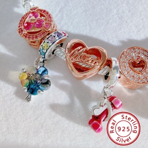 จี้ห้อยเครื่องประดับ DIY ของแท้ <span class=keywords><strong>Pando</strong></span> Charms Pan อุปกรณ์เสริม DIY Dora จี้เงินแท้สำหรับทำเครื่องประดับ - Product Image 4